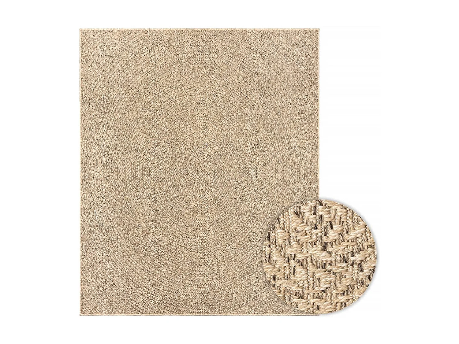 Tapis ZIZUR 240x340 aspect de jute intérieur et extérieur