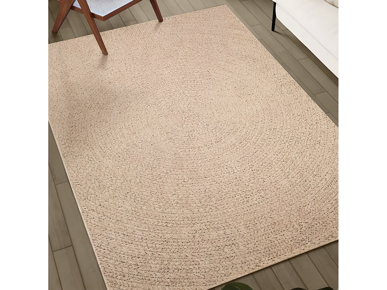 Tapis ZIZUR 80x200 aspect de jute intérieur et extérieur