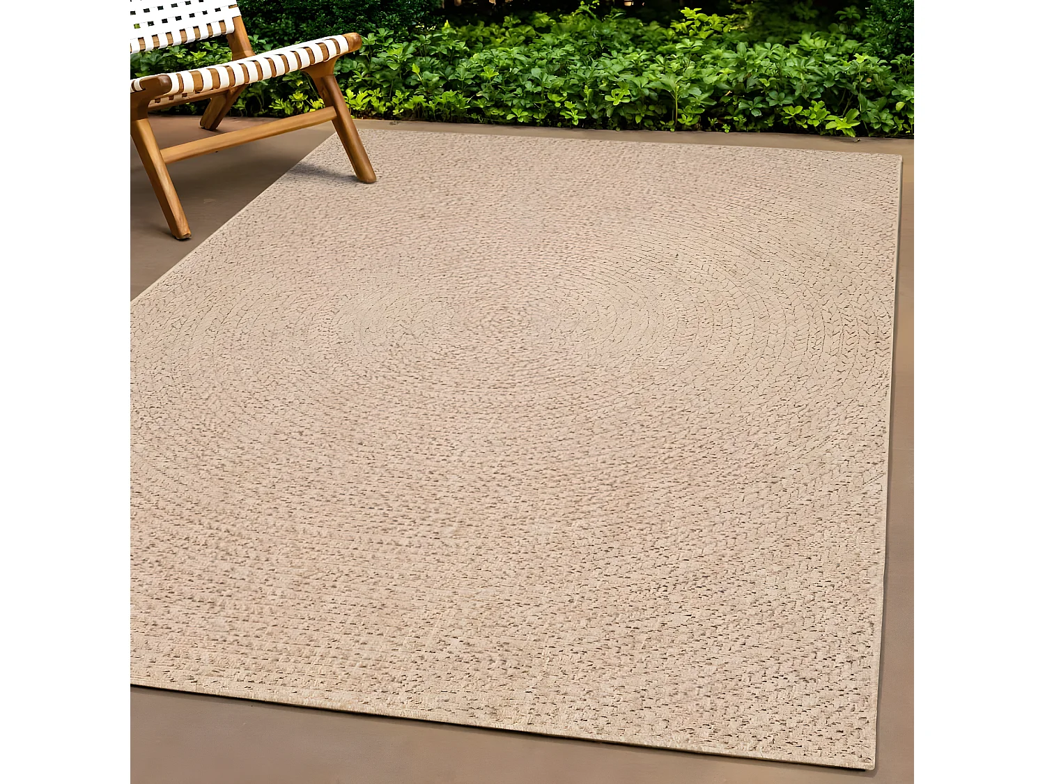Tapis ZIZUR 80x200 aspect de jute intérieur et extérieur