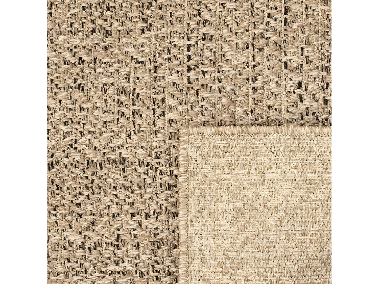 Tapis ZIZUR 80x200 aspect de jute intérieur et extérieur