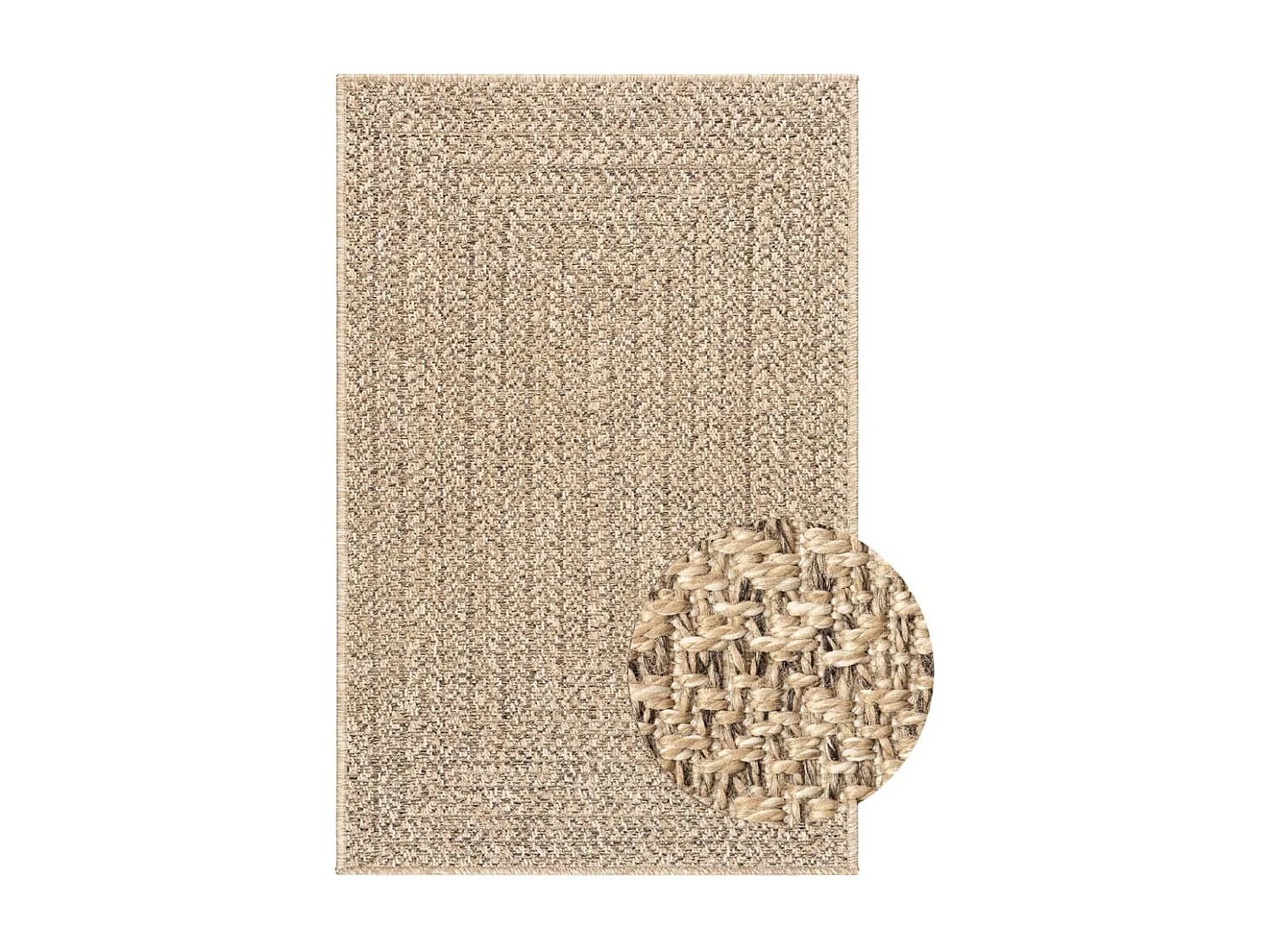 Tapis ZIZUR 240x340 aspect de jute intérieur et extérieur