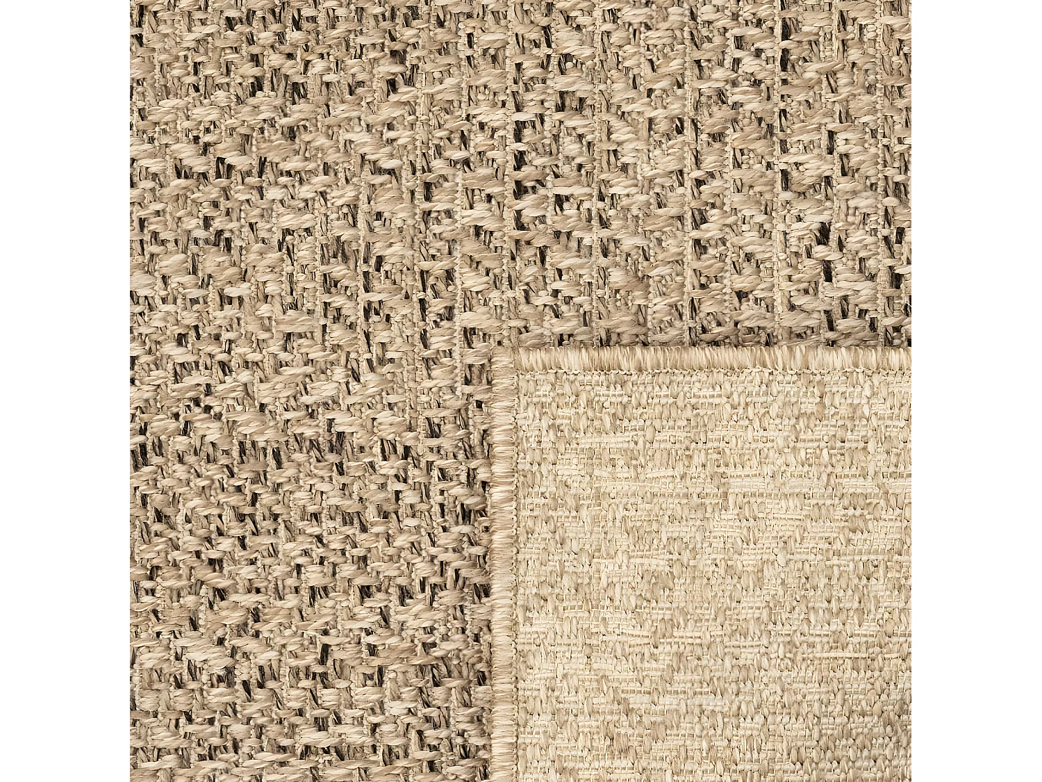 Tapis ZIZUR 60x110 aspect de jute intérieur et extérieur