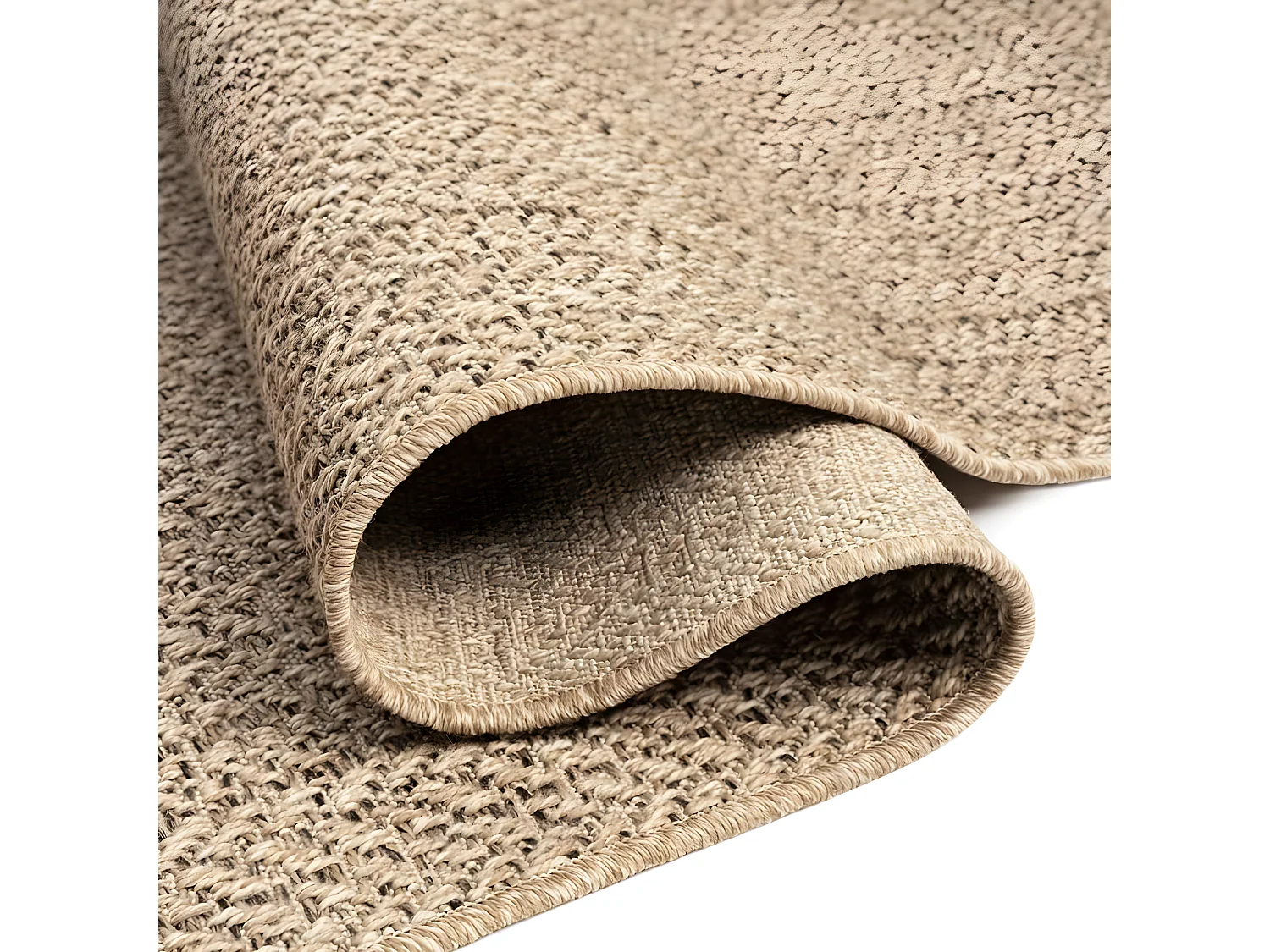 Tapis ZIZUR 80x250 aspect de jute intérieur et extérieur