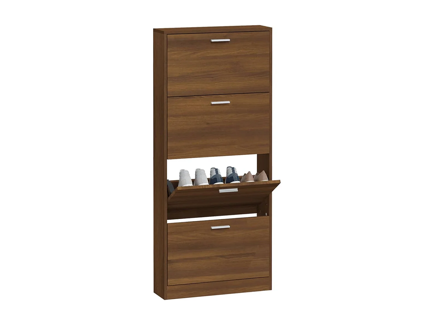 Armoire à chaussures Chêne marron 59x17x150 Bois d'ingénierie