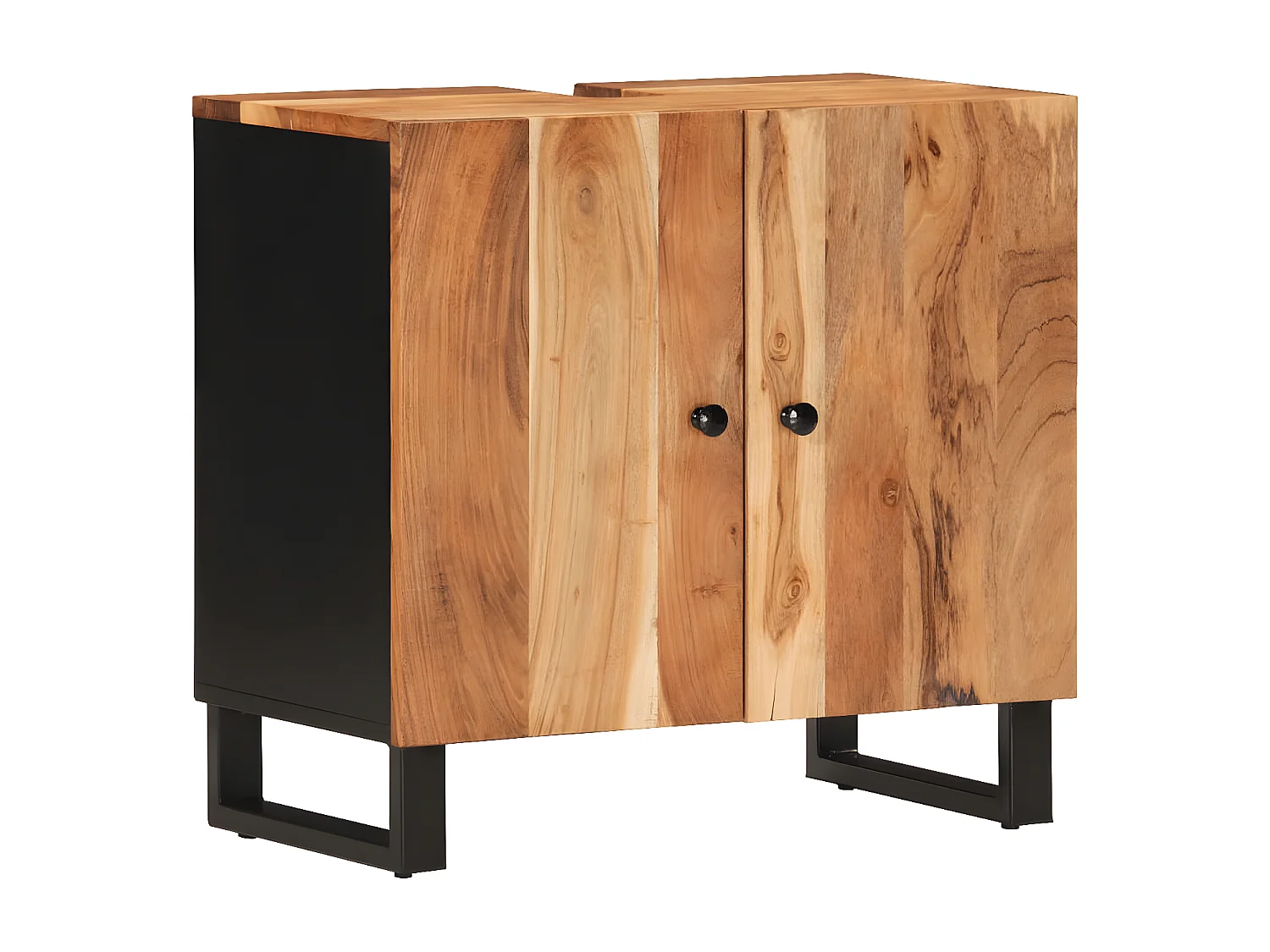 Ensemble de meubles de salle de bain 4 pcs bois massif d'acacia