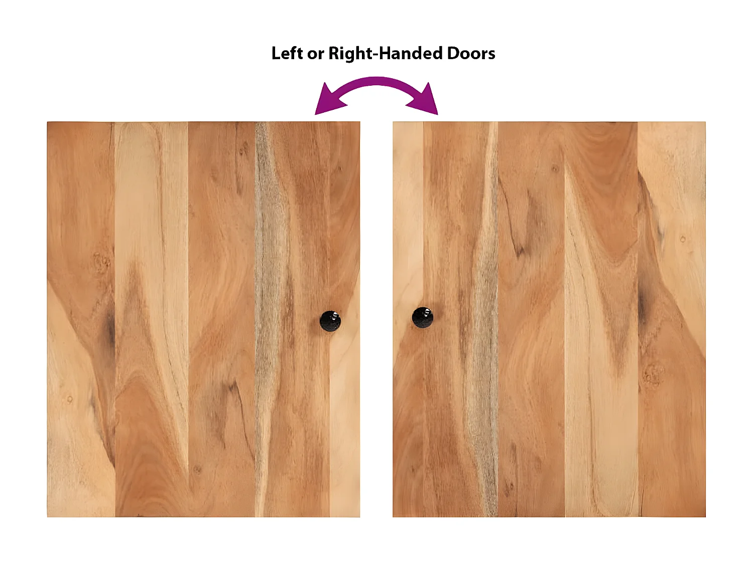 Ensemble de meubles de salle de bain 4 pcs bois massif d'acacia