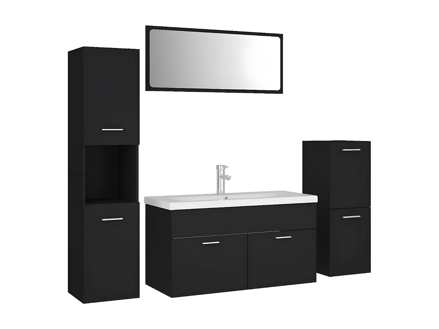 Ensemble de meubles de salle de bain Noir 51