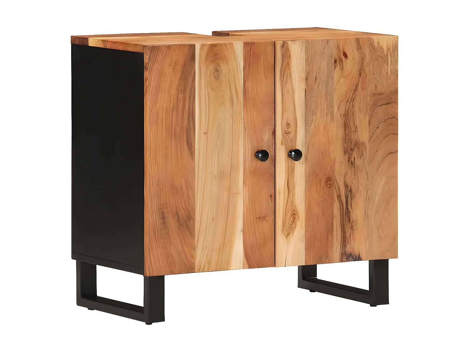 Ensemble de meubles de salle de bain 5 pcs bois massif d'acacia