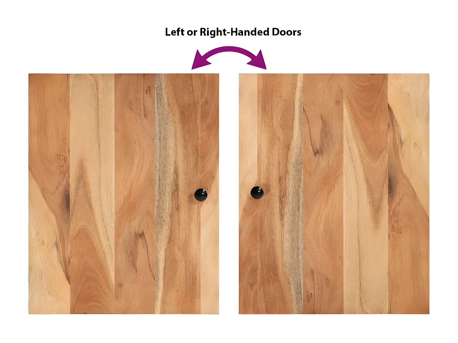 Ensemble de meubles de salle de bain 5 pcs bois massif d'acacia