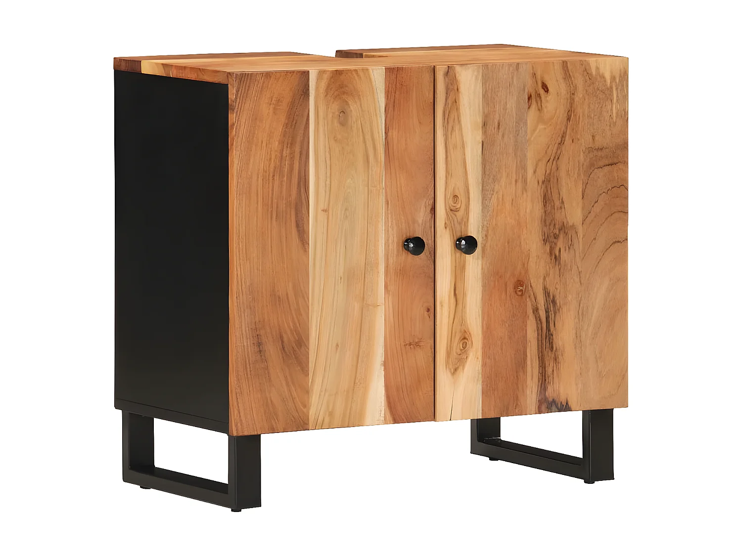 Ensemble de meubles de salle de bain 3 pcs bois massif d'acacia