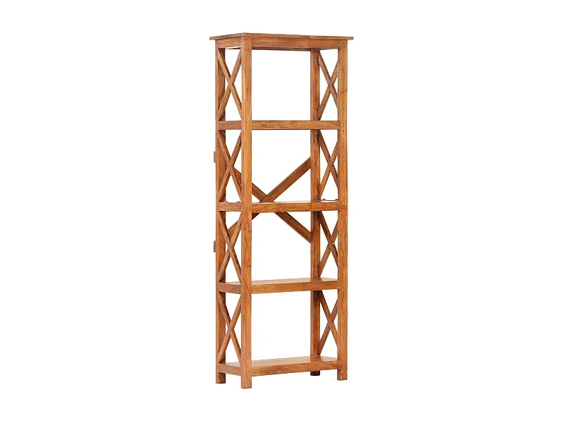 Bibliothèque 60x30x160 Bois massif d'acacia