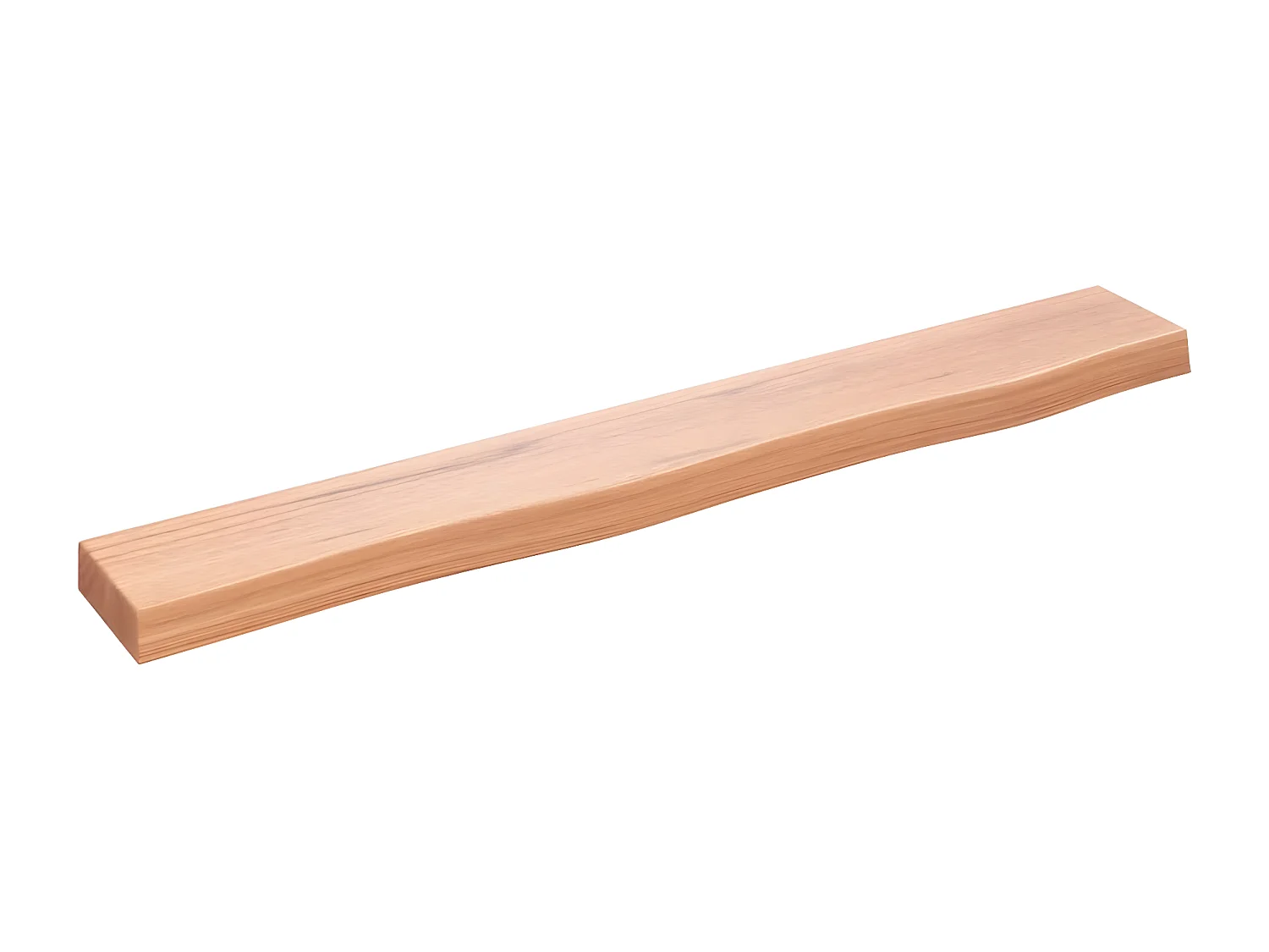 Étagère murale marron clair 80x10x4 bois chêne massif traité