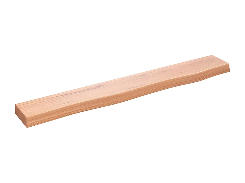 Étagère murale marron clair 80x10x4 bois chêne massif traité