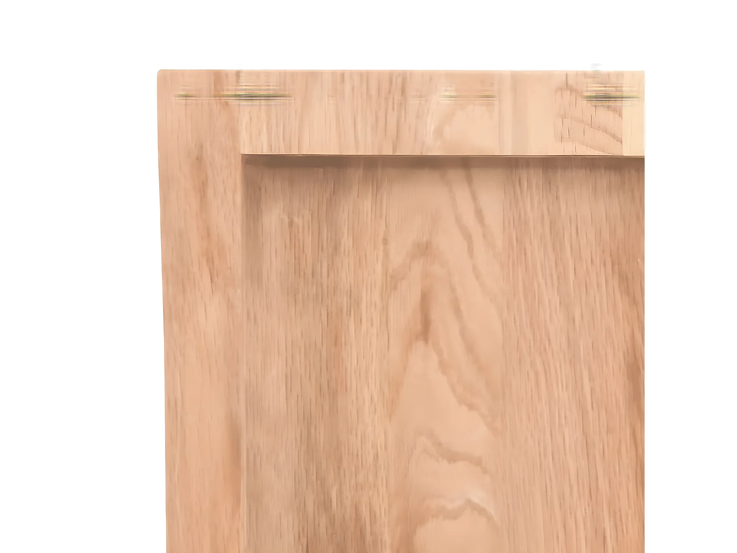 Étagère murale marron clair bois chêne massif traité