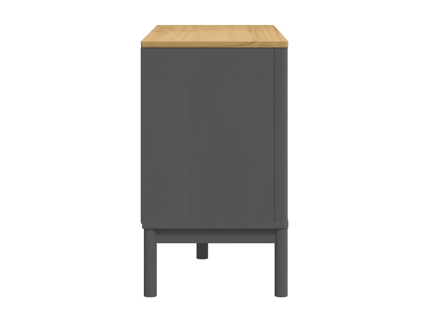 Commode FLORO gris bois de pin massif