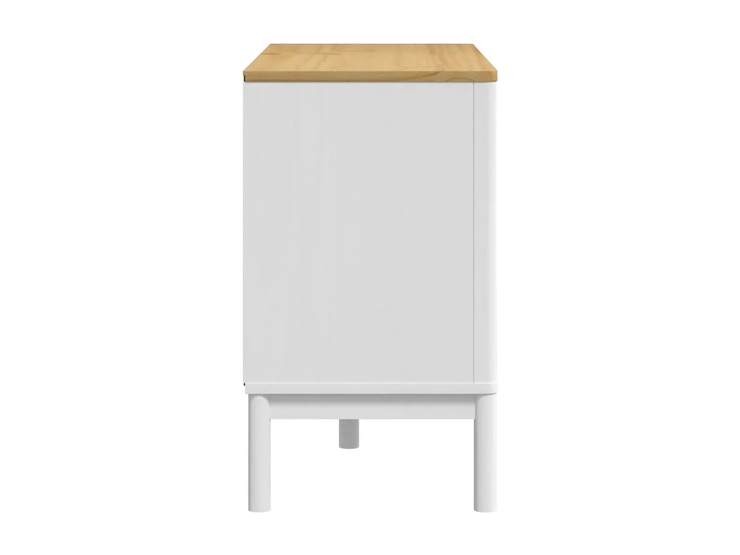 Commode FLORO blanc bois de pin massif