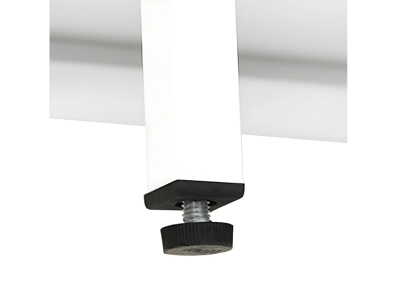 Buffet Blanc 75x35x105 Acier et verre