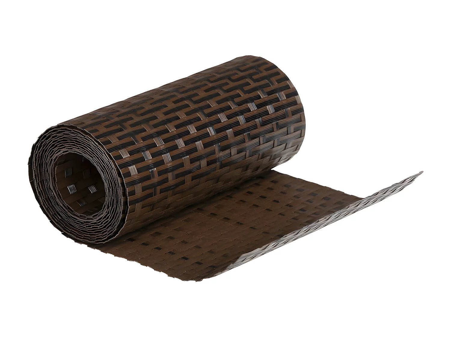 Paravents de balcon 10pcs marron et noir 255x19 résine tressé