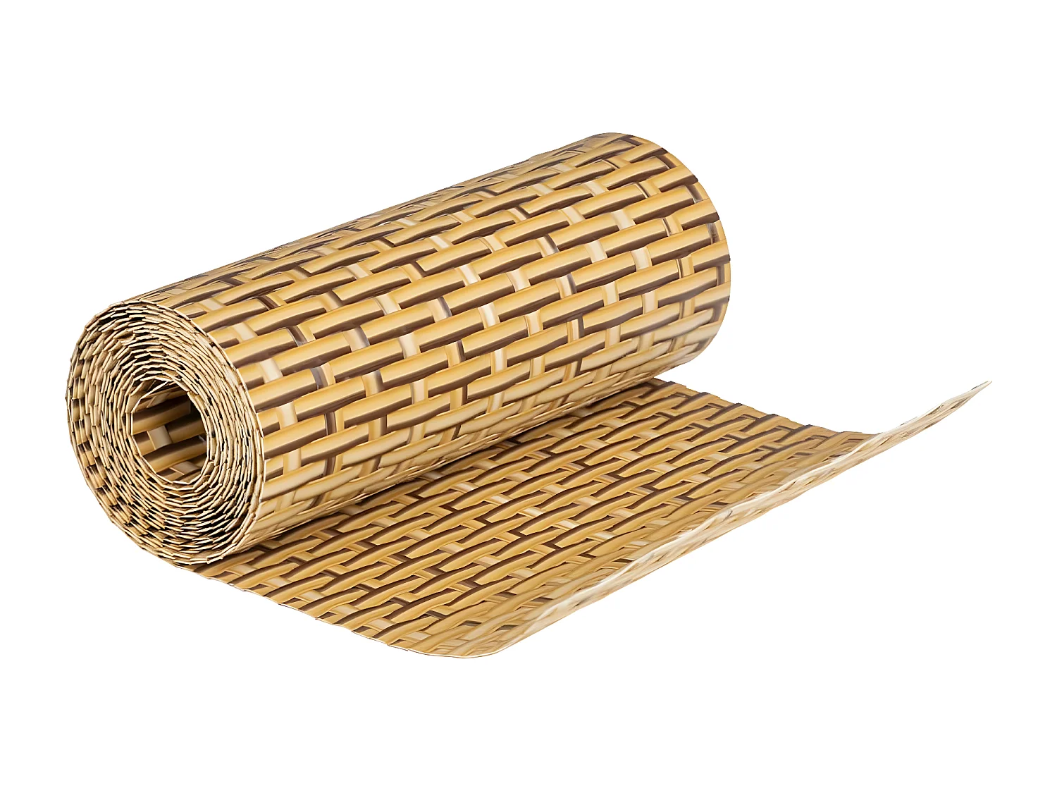 Paravents de balcon 10 pcs marron clair 255x19 résine tressée