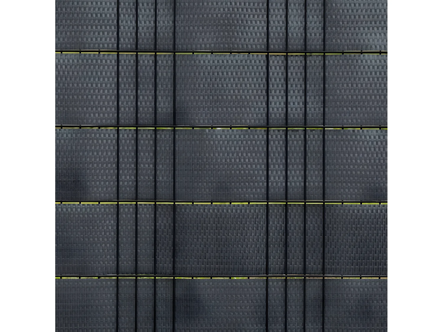 Paravents de balcon 5 pcs anthracite 255x19 résine tressée