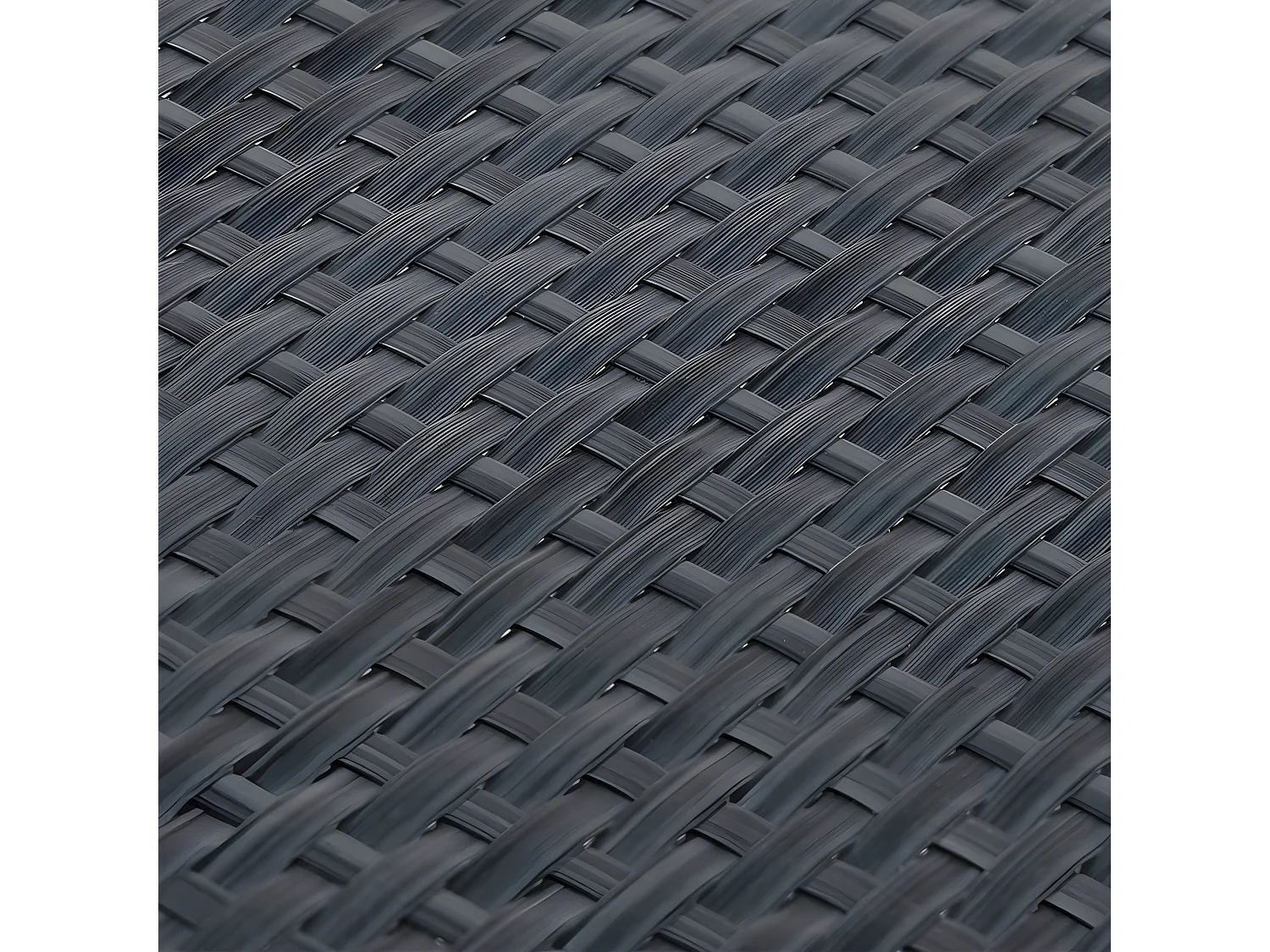 Paravents de balcon 5 pcs anthracite 255x19 résine tressée