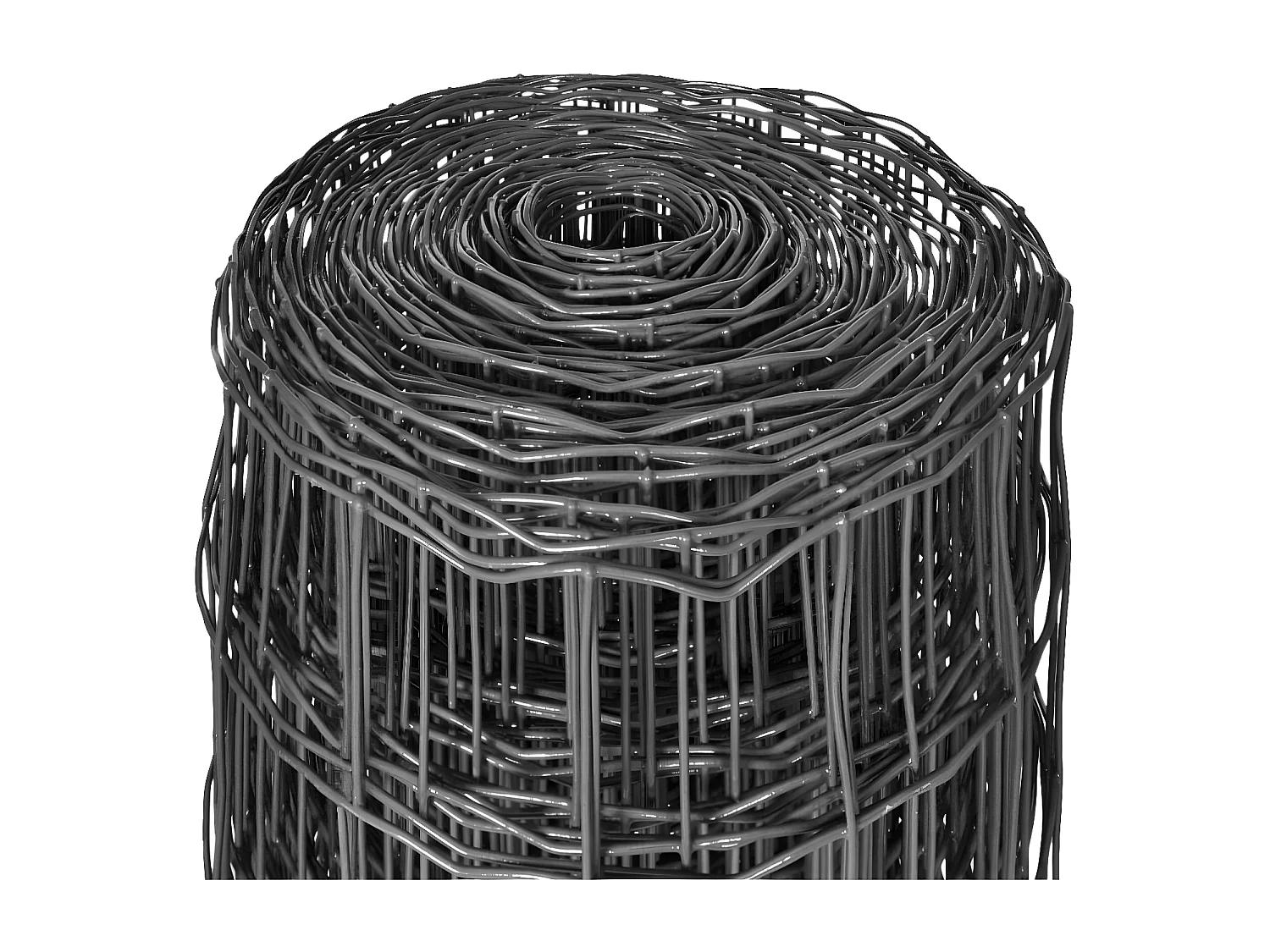 Clôture Euro Acier 25 x 1,2 m Gris
