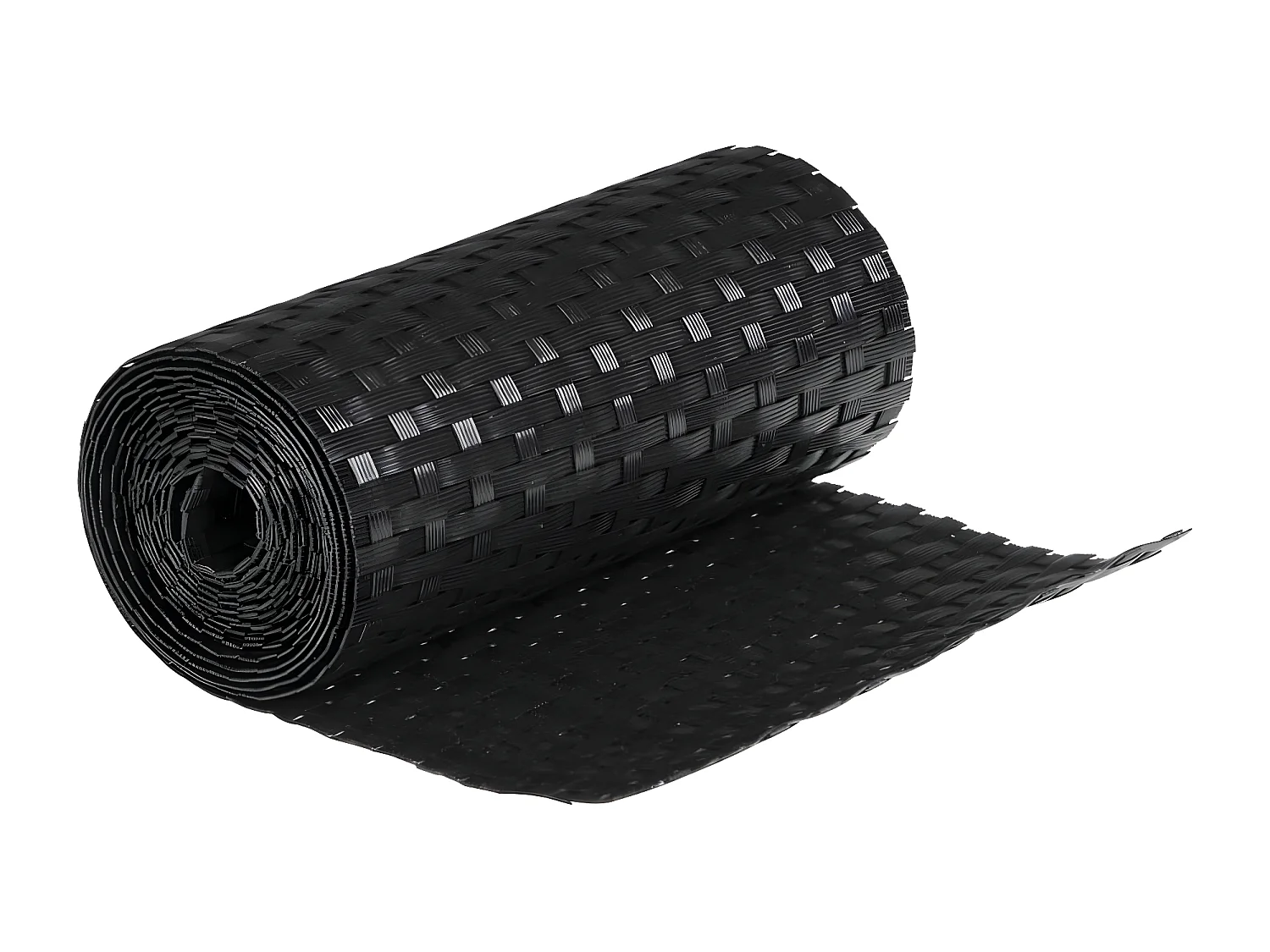 Paravents de balcon 5 pcs noir 255x19 résine tressée