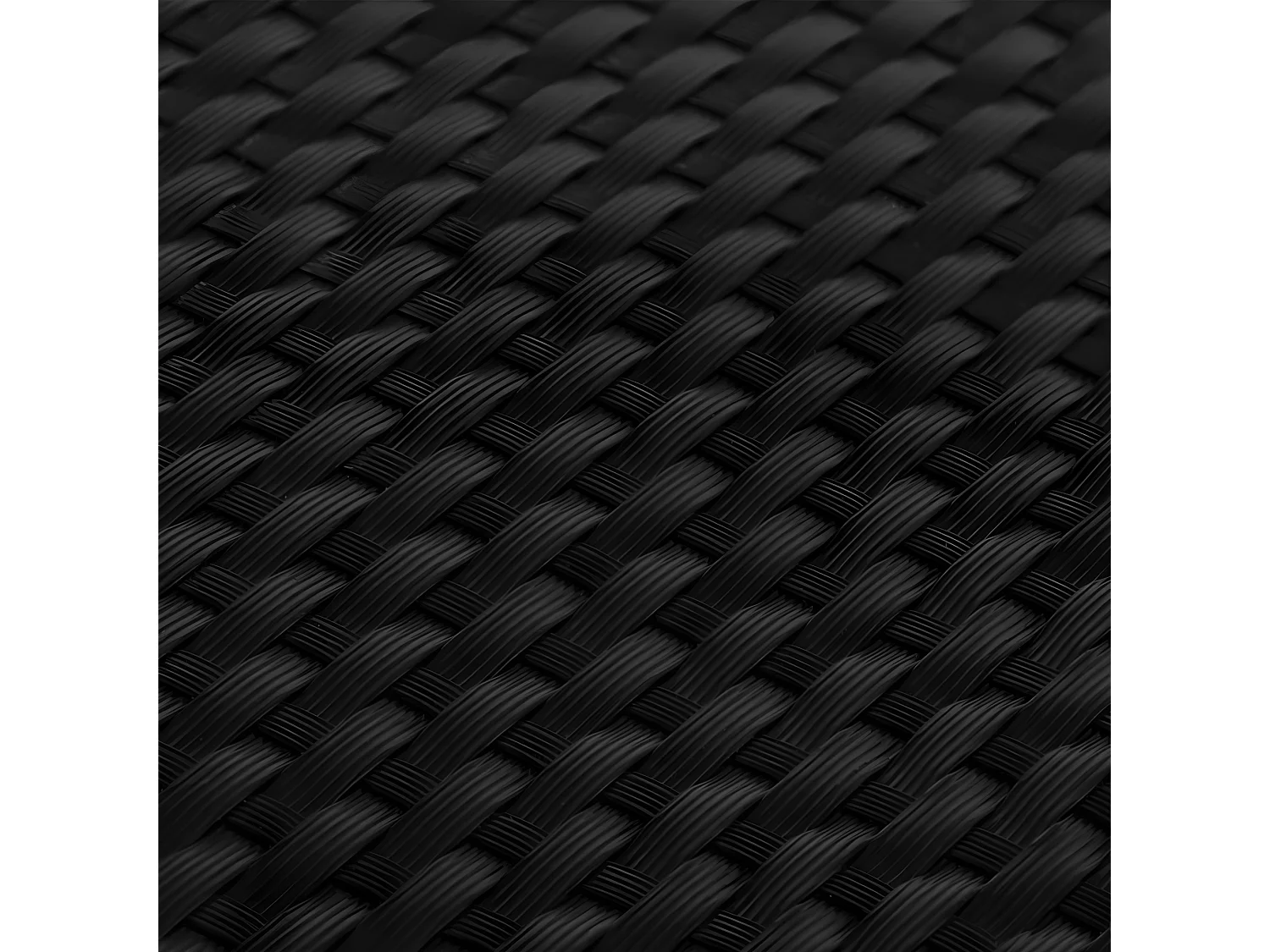 Paravents de balcon 5 pcs noir 255x19 résine tressée