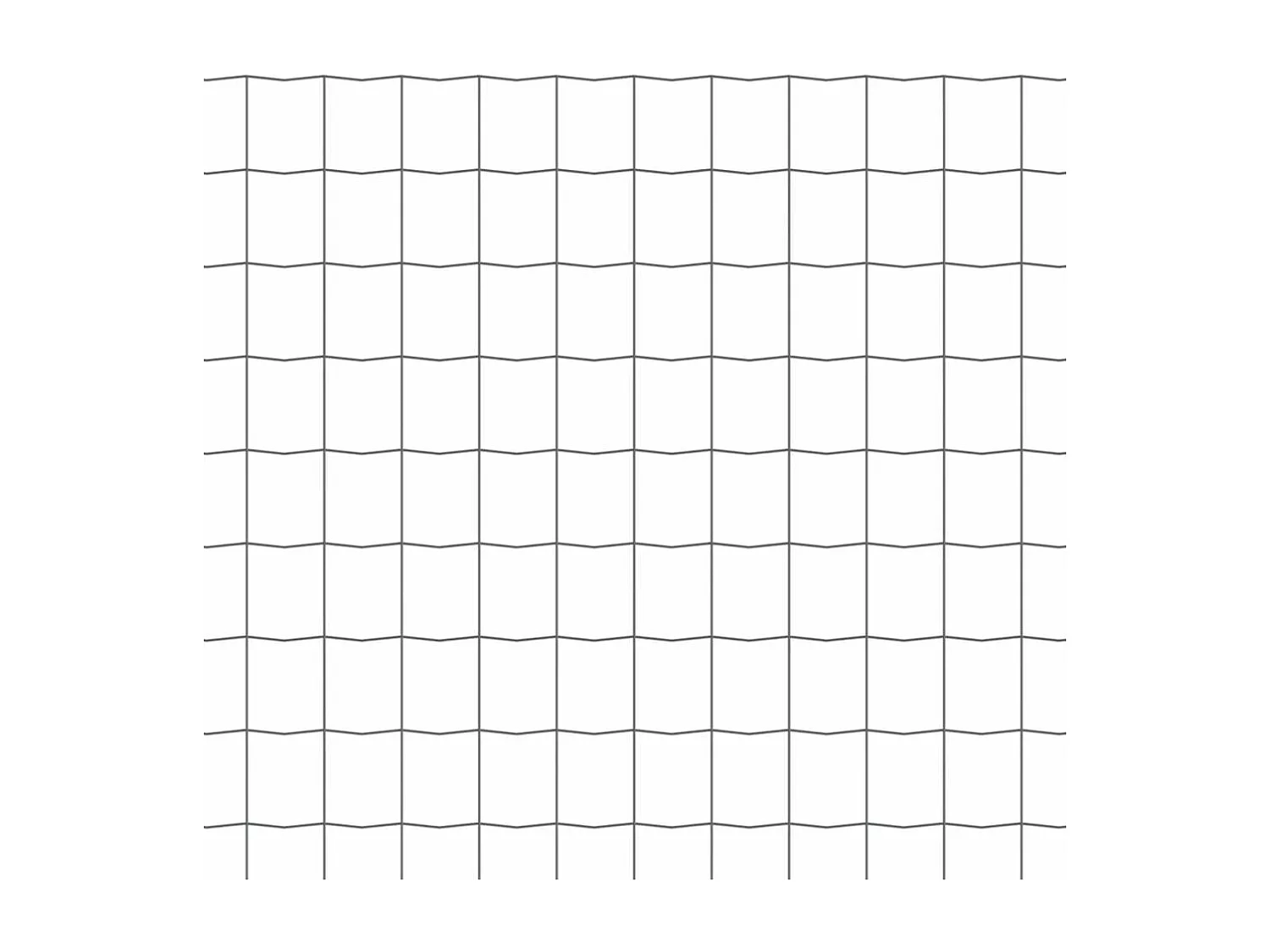 Clôture euro Acier 25 x 1 m Gris 2