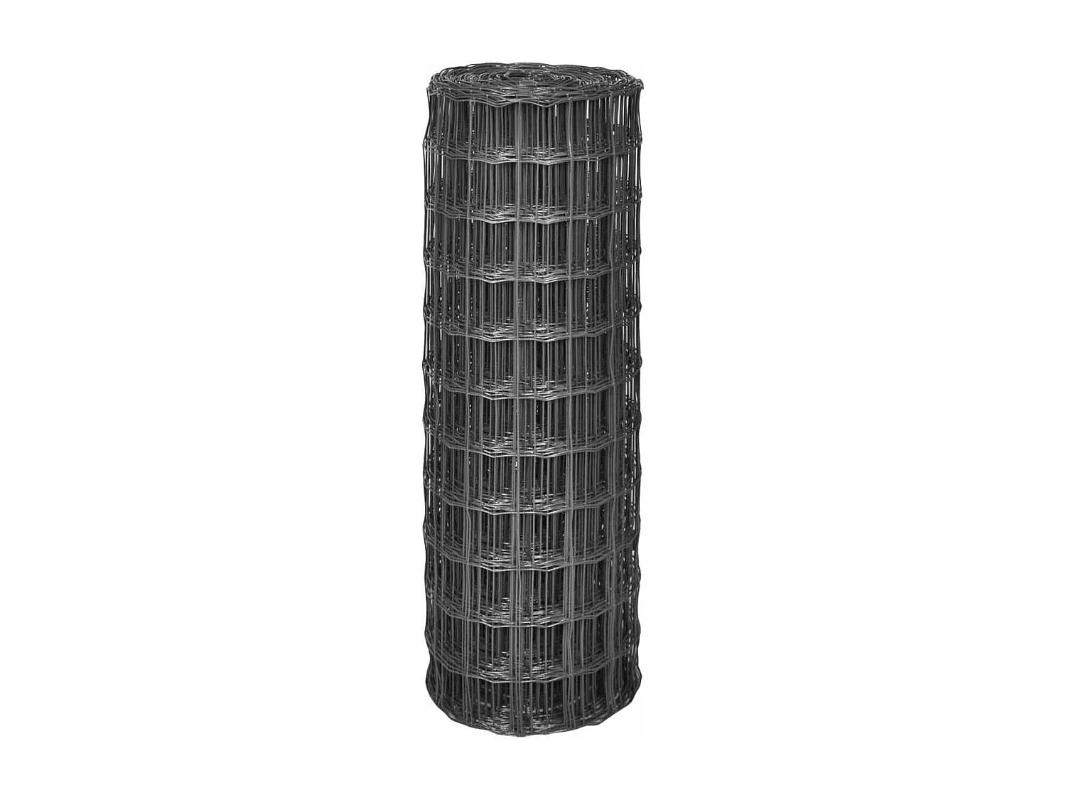 Clôture euro Acier 25 x 1 m Gris 2