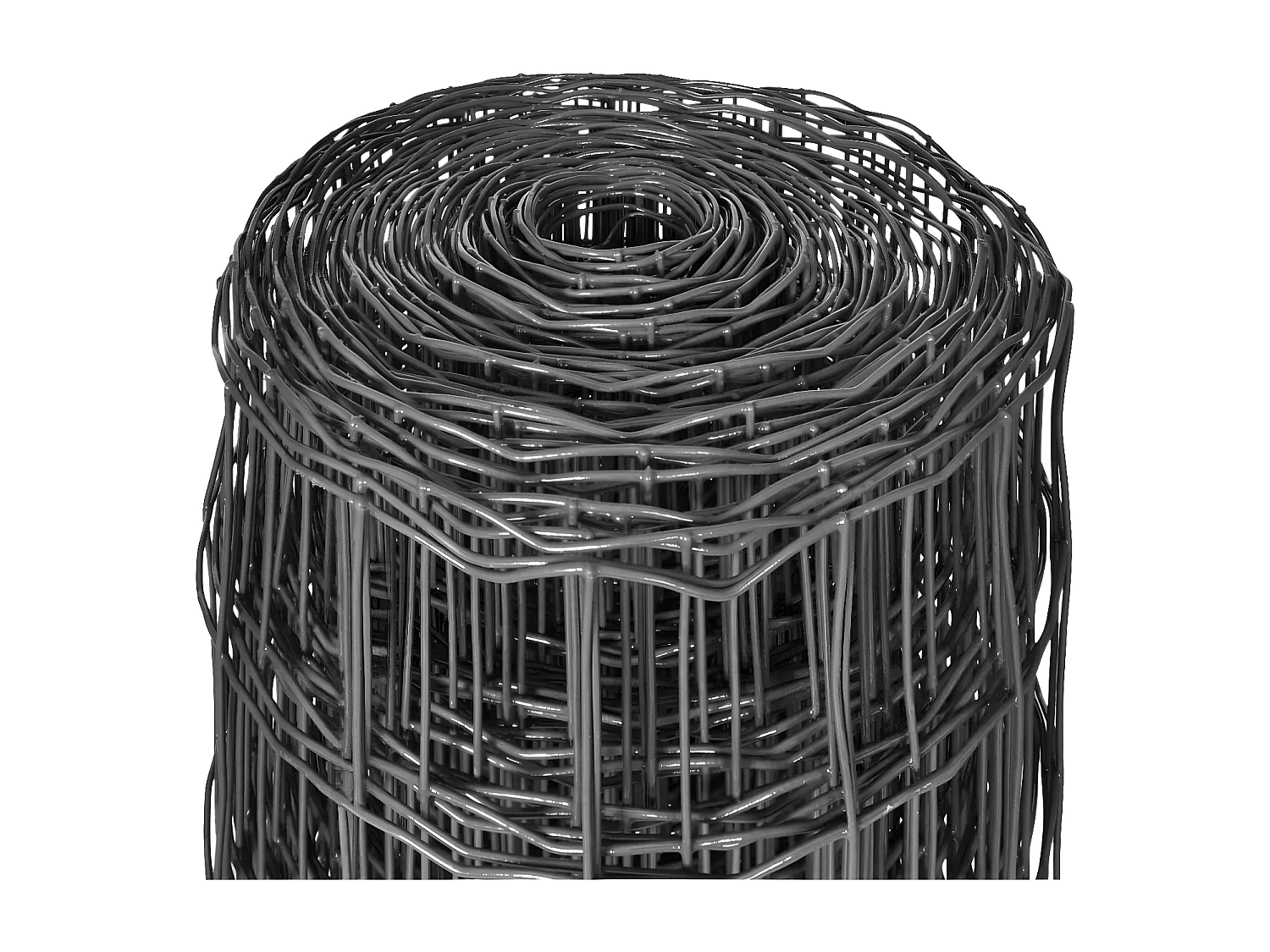 Clôture euro Acier 25 x 1 m Gris 2