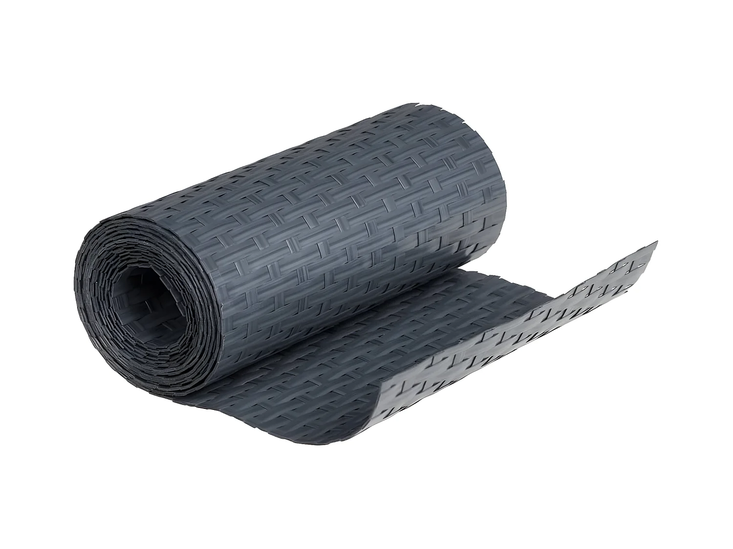 Paravents de balcon 10 pcs anthracite 255x19 résine tressée