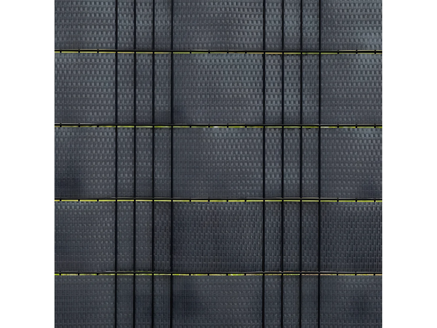 Paravents de balcon 10 pcs anthracite 255x19 résine tressée