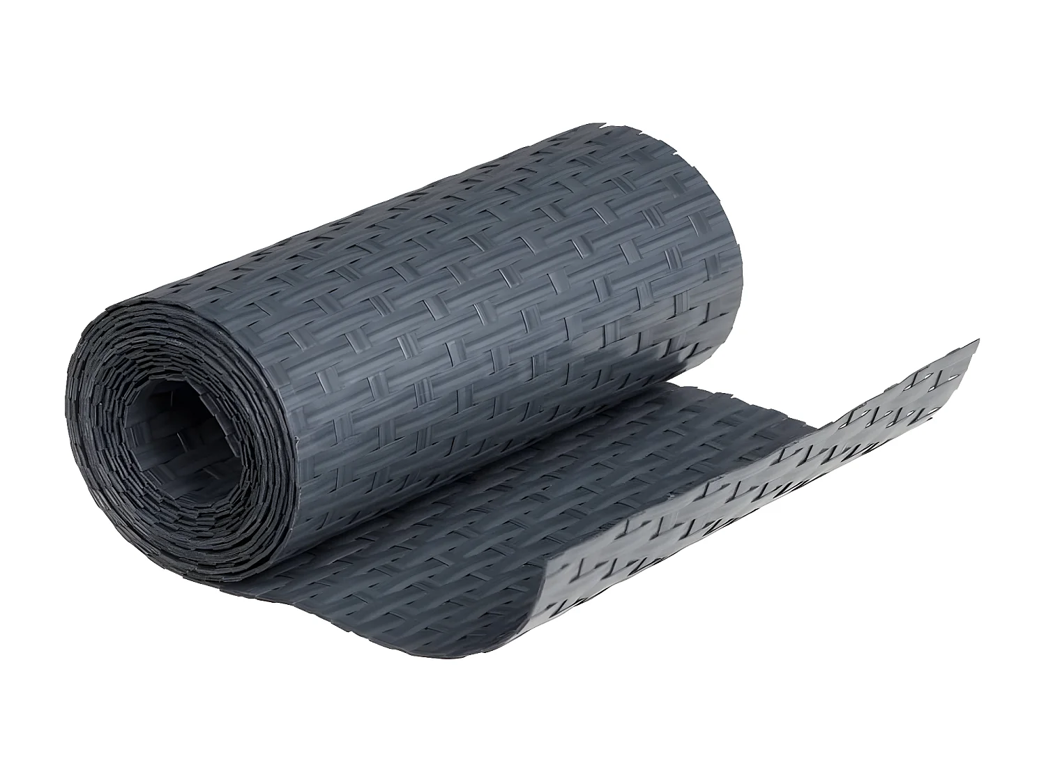 Paravents de balcon 10 pcs anthracite 255x19 résine tressée