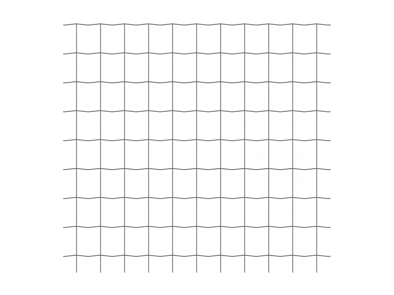 Clôture euro Acier 25 x 1 m Gris 5