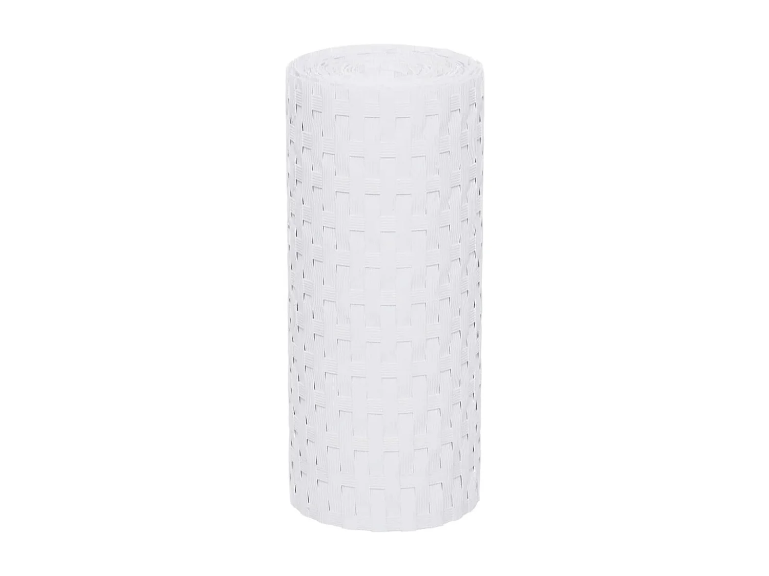 Paravents de balcon 10 pcs blanc 255x19 résine tressée