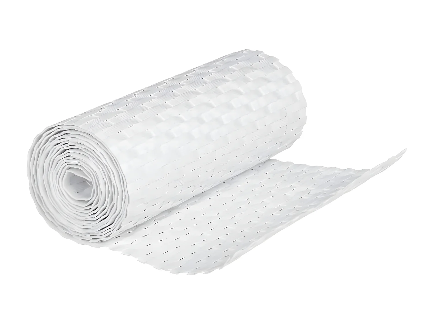 Paravents de balcon 10 pcs blanc 255x19 résine tressée