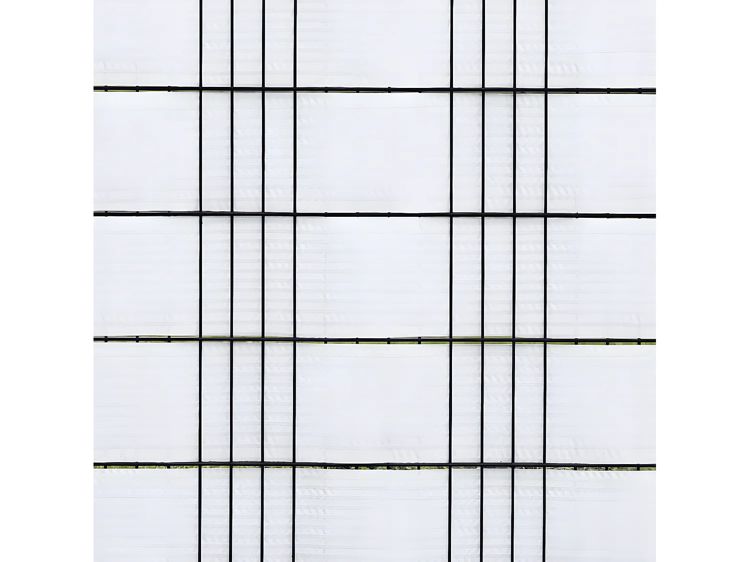 Paravents de balcon 10 pcs blanc 255x19 résine tressée