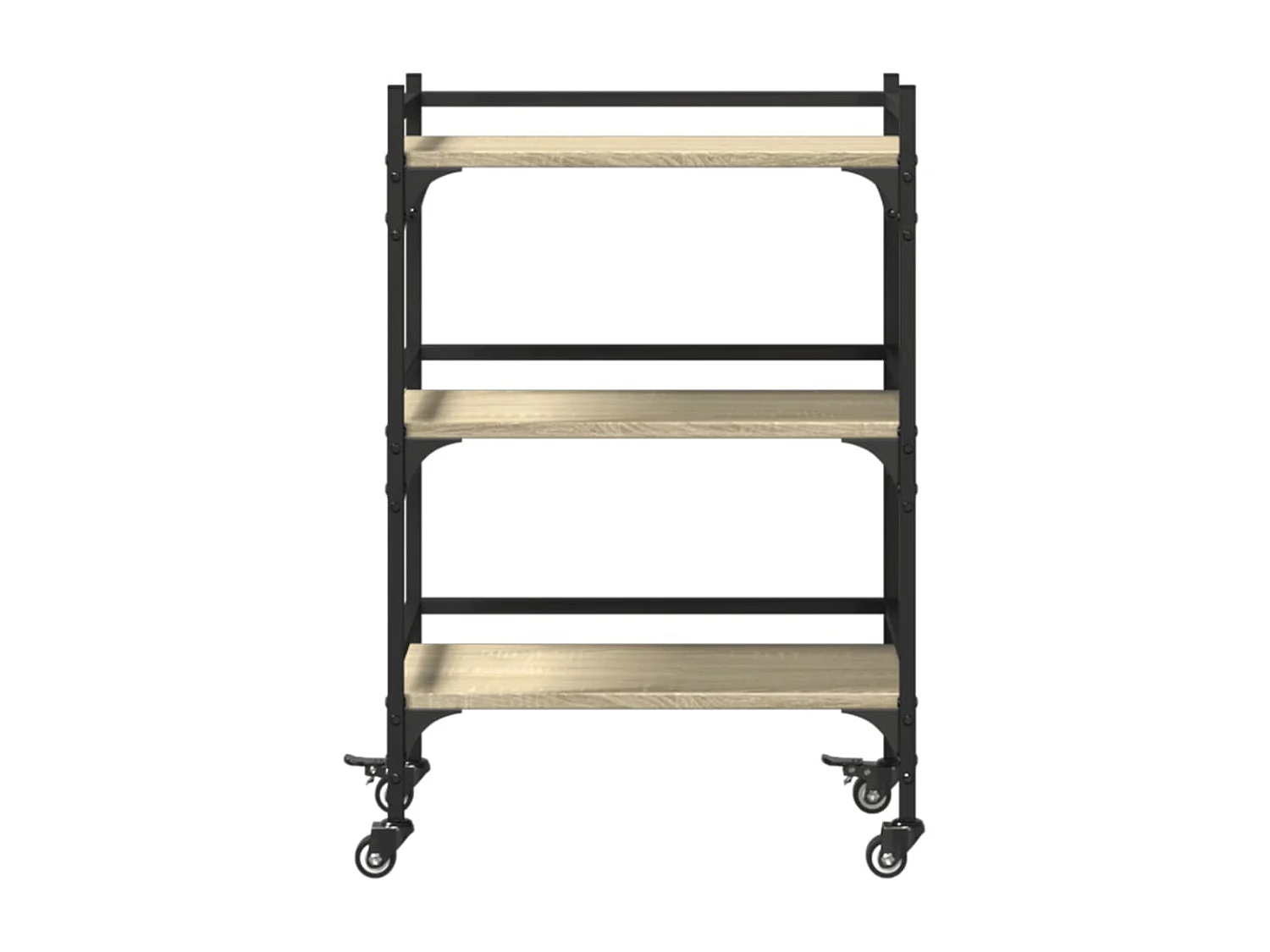 Chariot de cuisine chêne sonoma 50x35x75,5 bois d'ingénierie