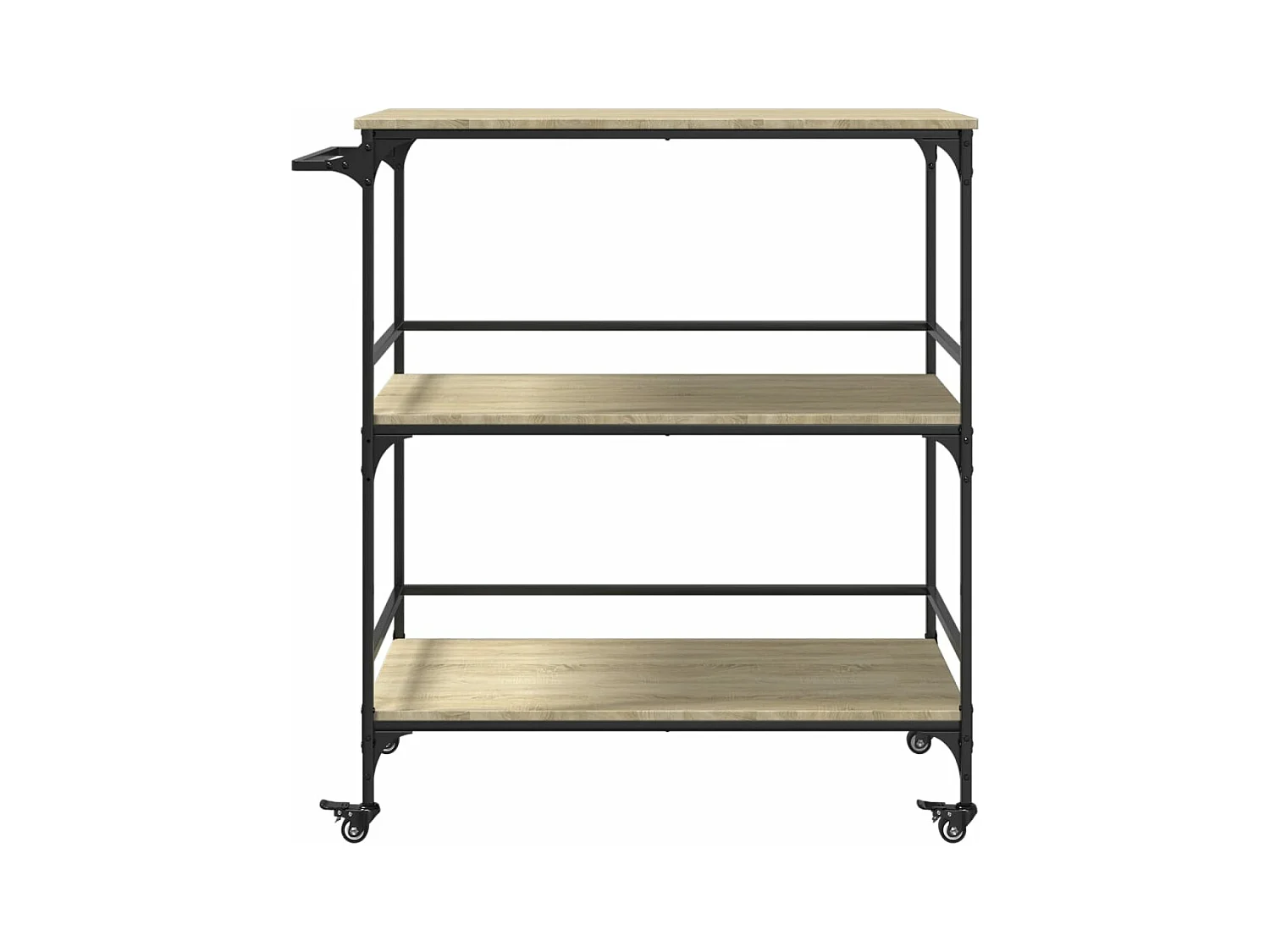 Chariot cuisine chêne sonoma 100,5x50x105 bois d'ingénierie