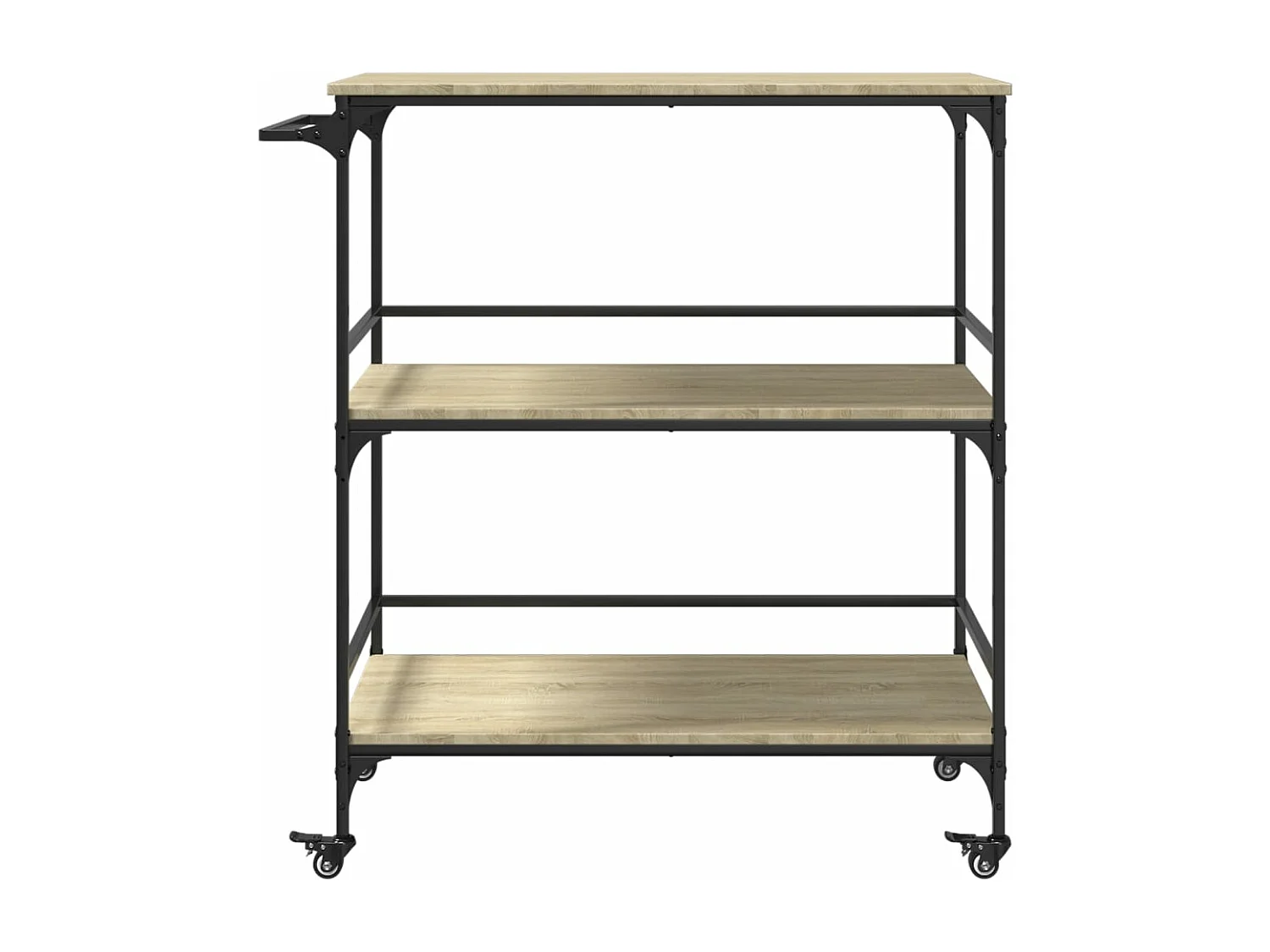 Chariot cuisine chêne sonoma 100,5x50x105 bois d'ingénierie