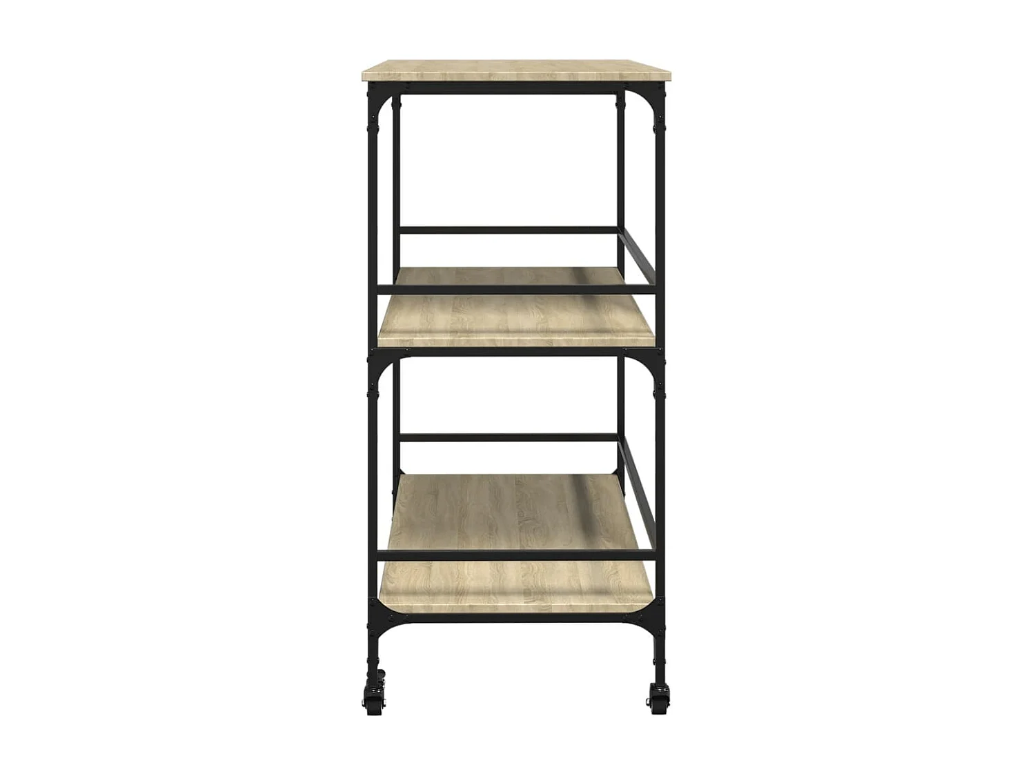 Chariot cuisine chêne sonoma 100,5x50x105 bois d'ingénierie