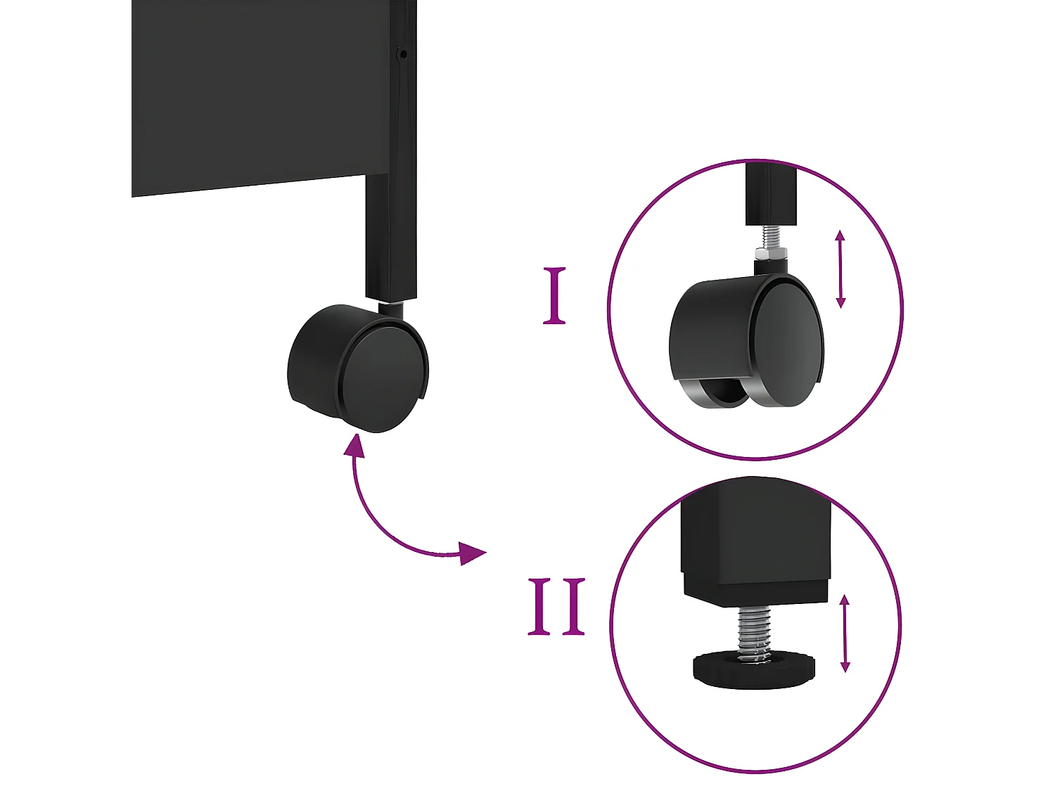 Chariot de cuisine chêne marron 45x35x89,5 bois d'ingénierie