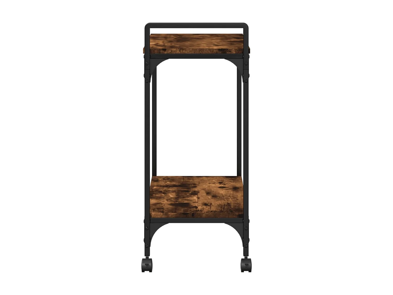 Chariot de cuisine chêne fumé 60,5x31x72,5 bois d'ingénierie