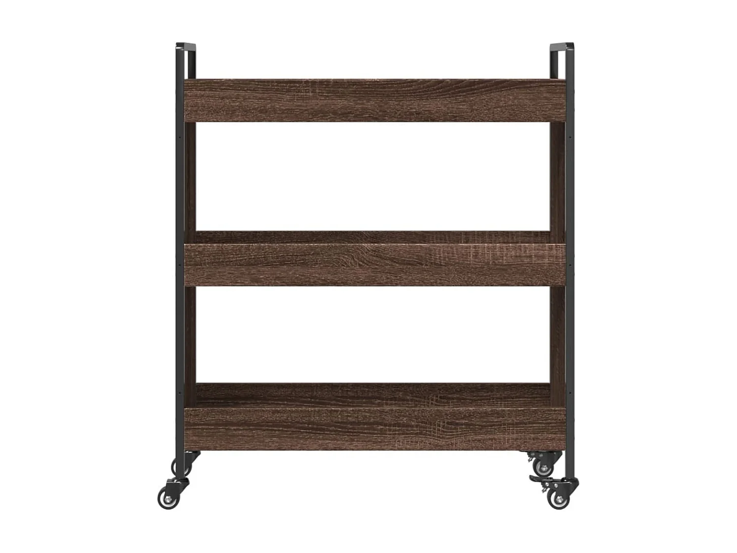 Chariot de cuisine chêne marron 70x30x82 bois d'ingénierie