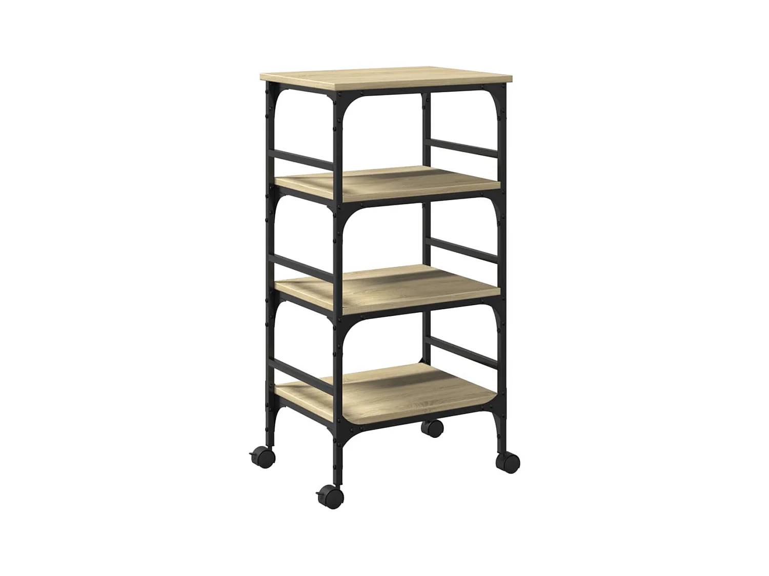Chariot de cuisine chêne sonoma 45x35x89,5 bois d'ingénierie