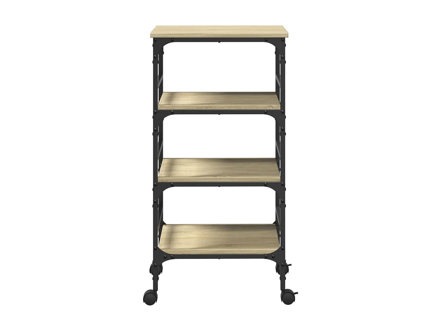 Chariot de cuisine chêne sonoma 45x35x89,5 bois d'ingénierie