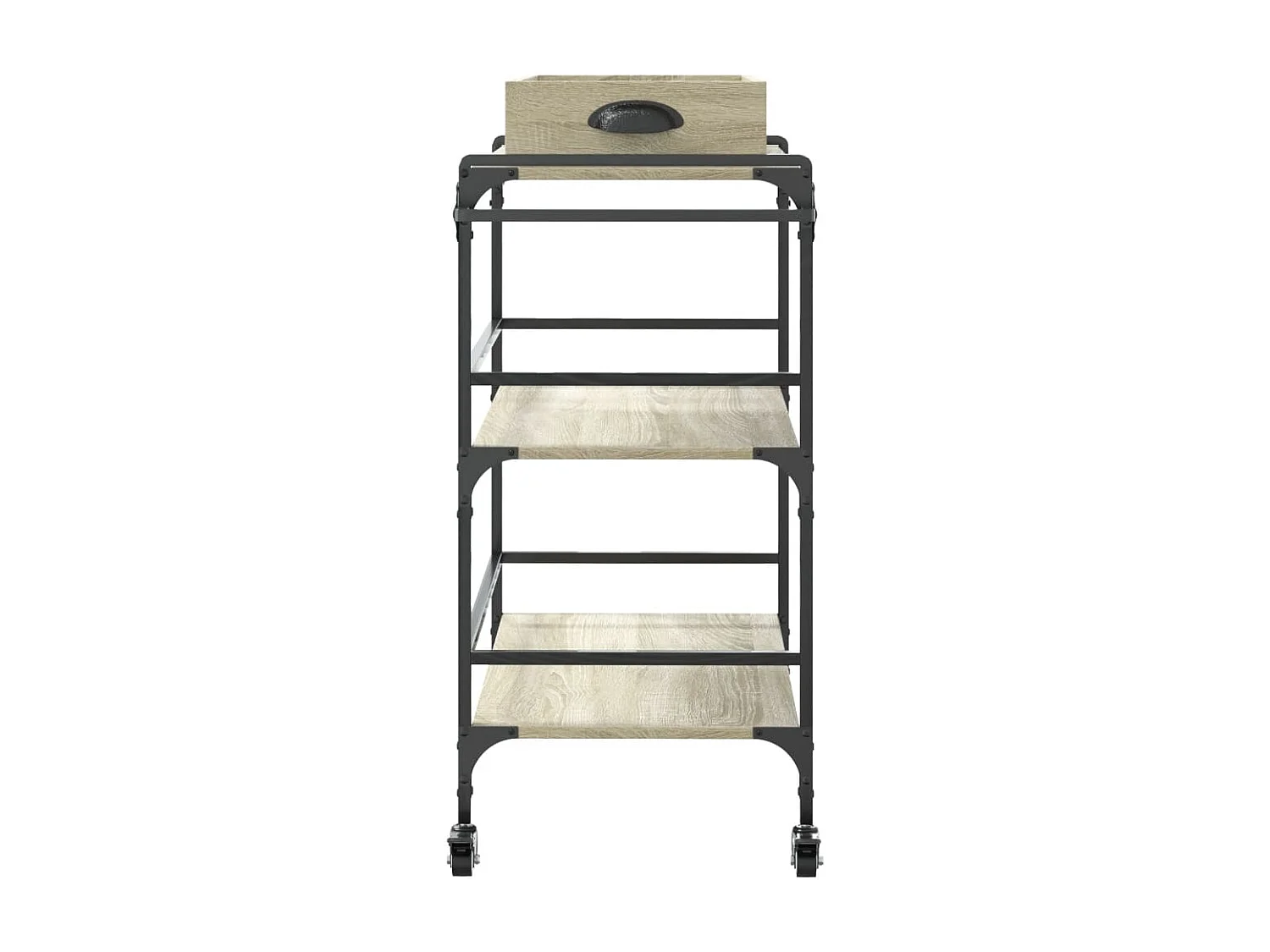 Chariot de cuisine chêne sonoma 81,5x41x92,5 bois ingénierie