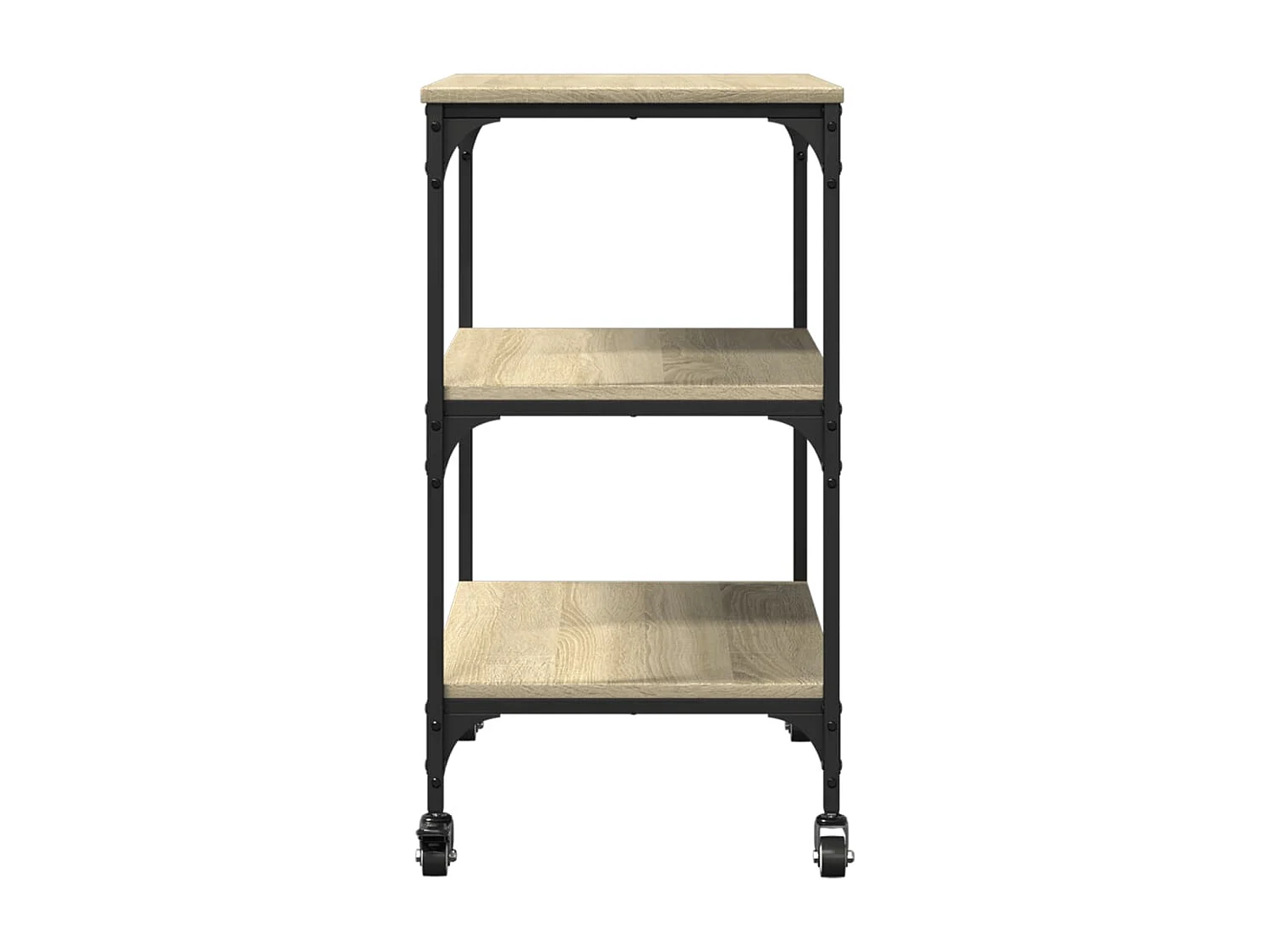 Chariot de cuisine chêne sonoma 60x41x76 bois d'ingénierie