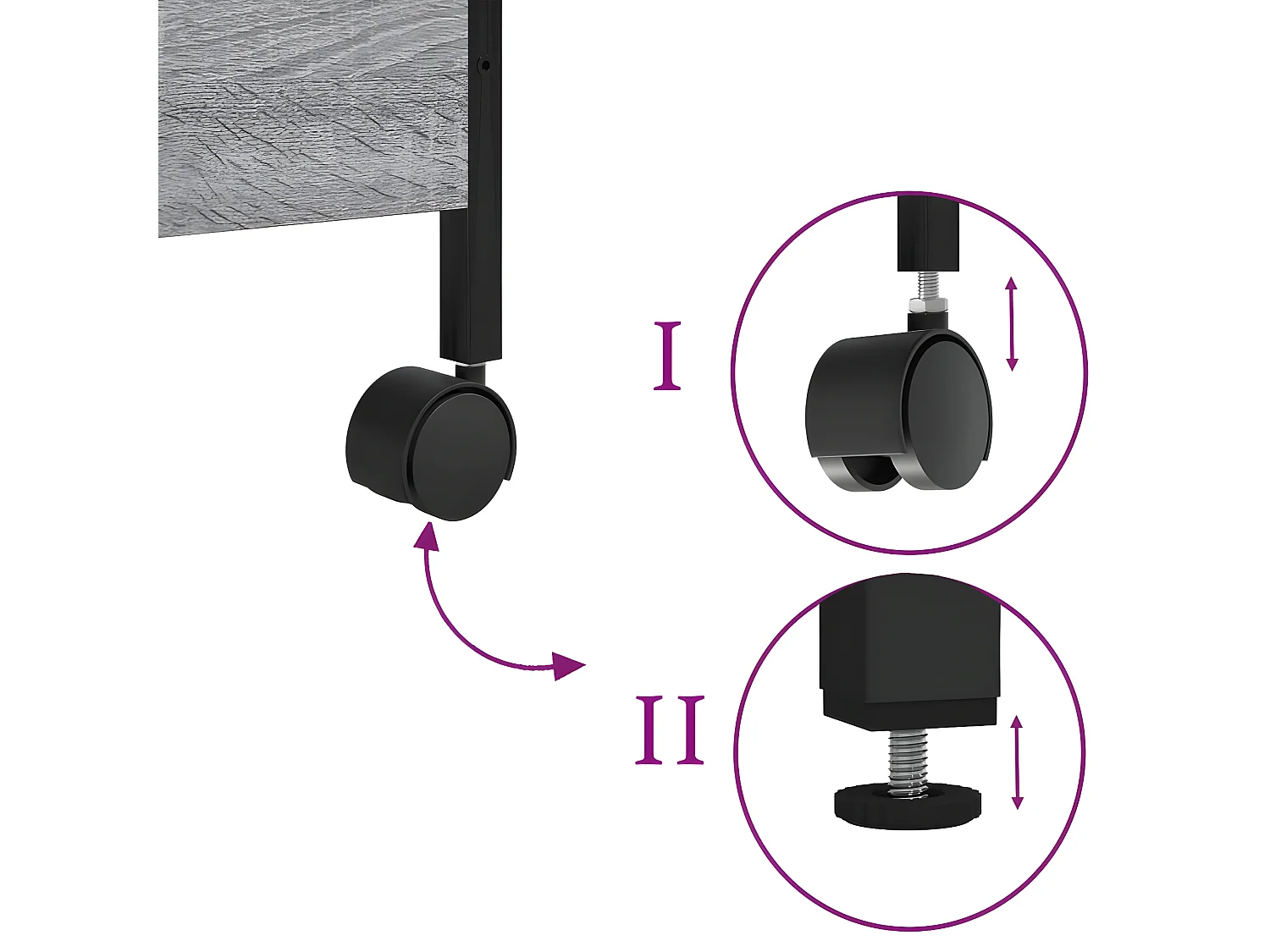 Chariot de cuisine sonoma gris 50x30x70 bois d'ingénierie